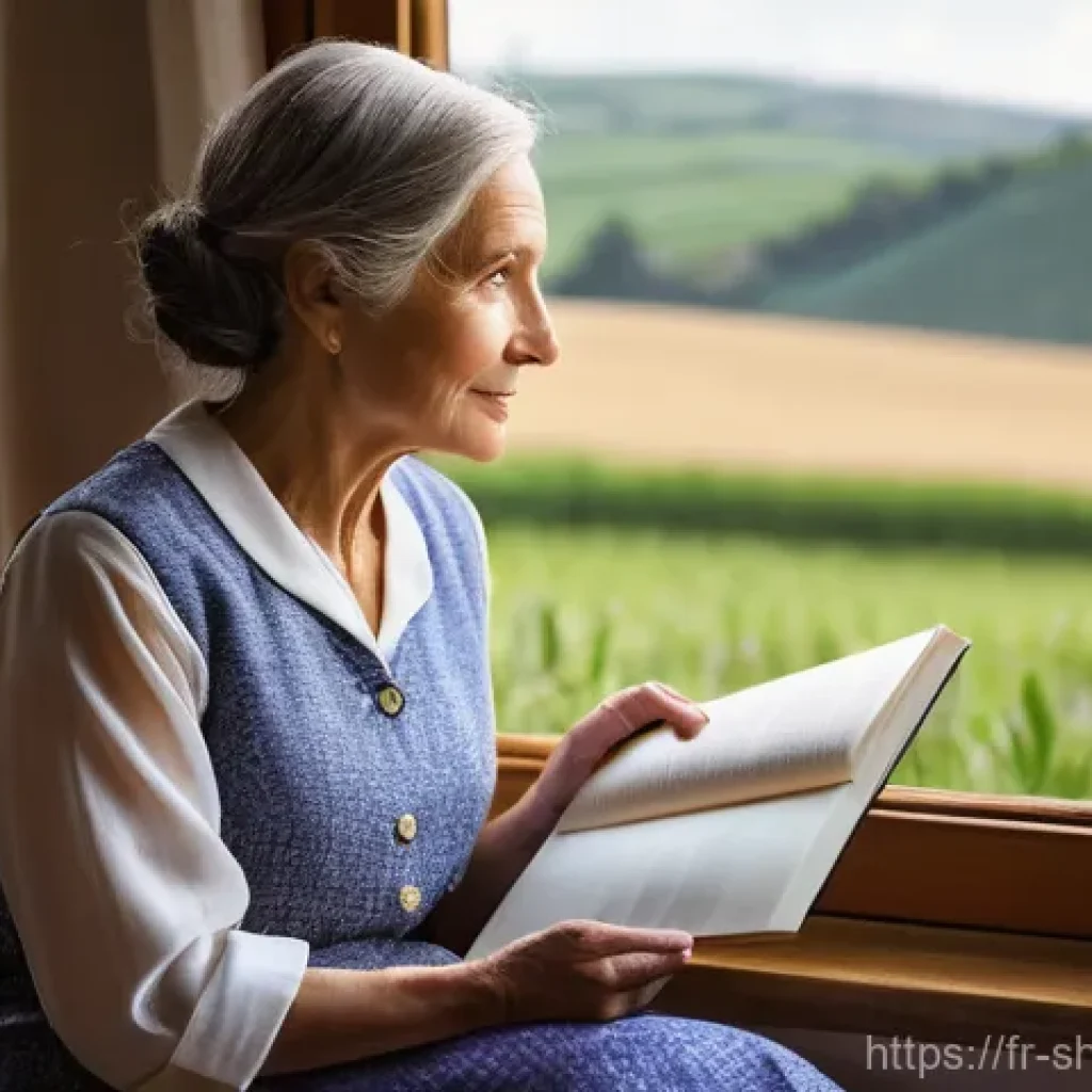 무속 신당 위치 추천 - **Prompt:** A serene and wise female spiritual guide, in her late 40s to early 60s, with a gentle, c...