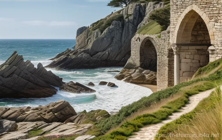 무속 신당 위치 추천 - **Prompt:** A serene and wise female spiritual guide, in her late 40s to early 60s, with a gentle, c...