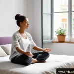 Home 20 무속에서 행운을 기원하는 법 - A serene morning bedroom scene in a modern French apartment with soft natural light streaming throug...